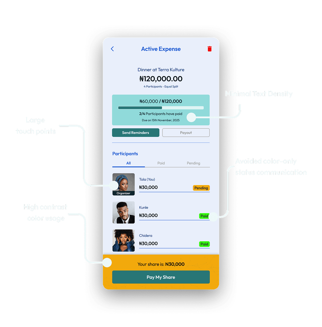 Accessibility Mockup