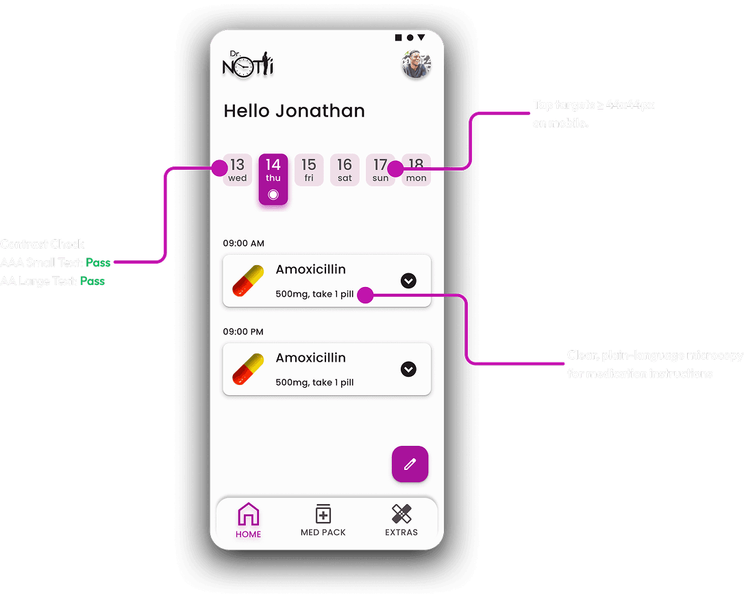 Accessibility Mockup