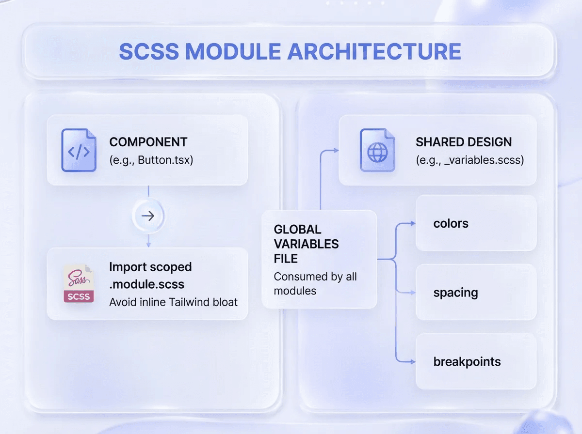SCSS Module Architecture Image
